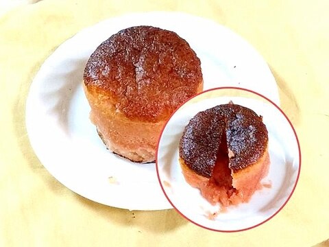 バレンタイン★苺チョコのフォンダンショコラ風ケーキ